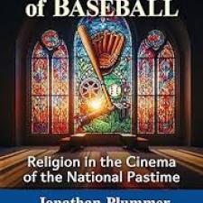 Cinema and the Church of Baseball - Stained glass window and baseball gear
