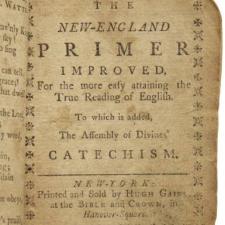 The title page from The New England Primer